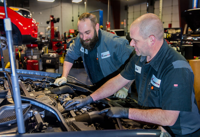 Commercial photography, CarFix auto repair, Raleigh NC