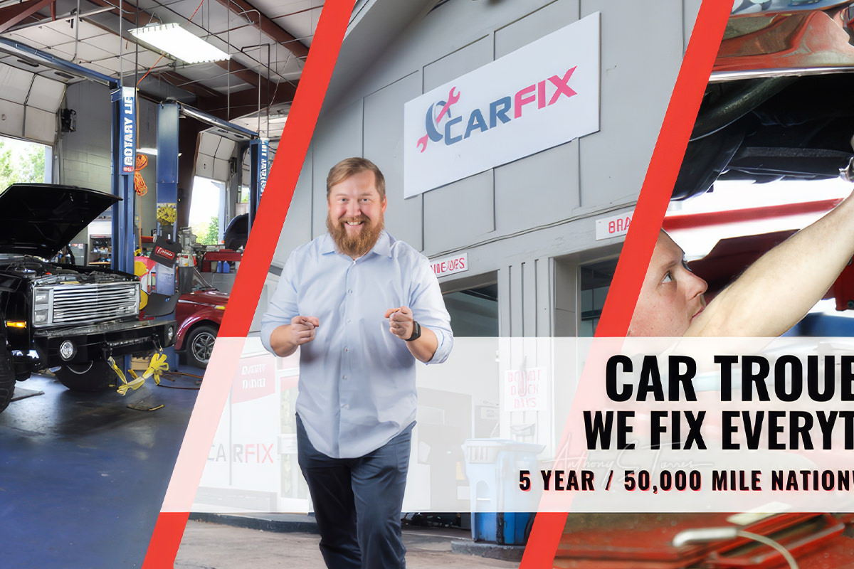 CarFix owner social media banner, personal branding in use, Raleigh NC
