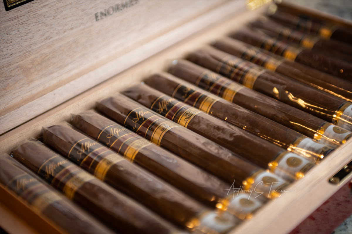 Cigar detail shot, The Cigar Box NC, Southern Pines NC