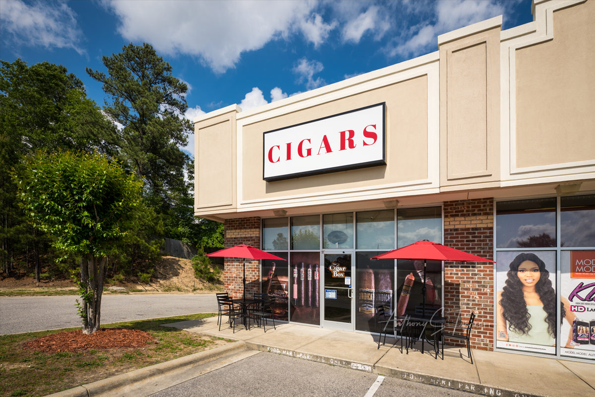 The Cigar Box NC exterior, Hope Mills NC location