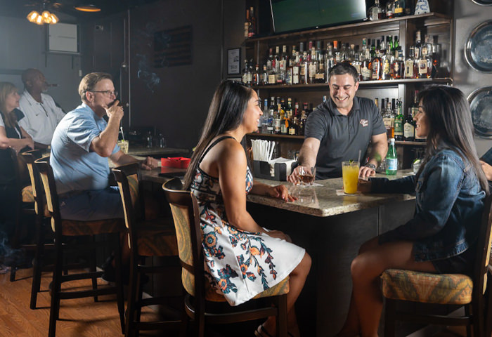 Commercial photography, The Cigar Box NC, cigar lounge and bar, Southern Pines NC