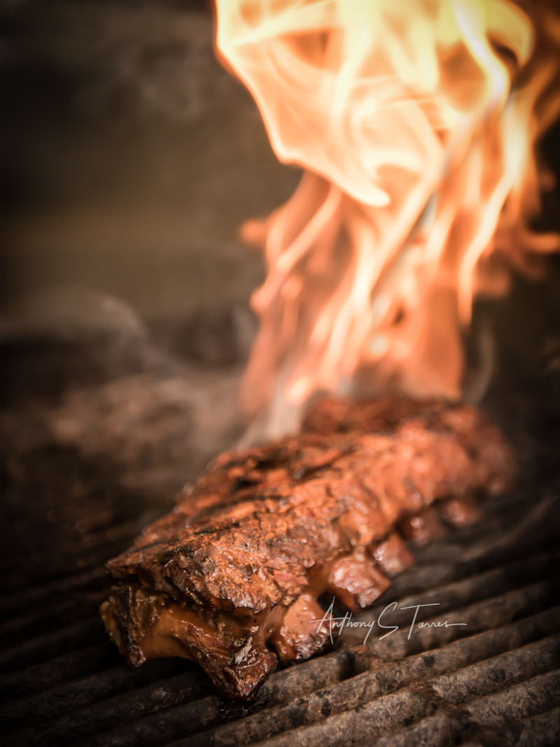 Commercial food photography, barbecue ribs, Raleigh NC