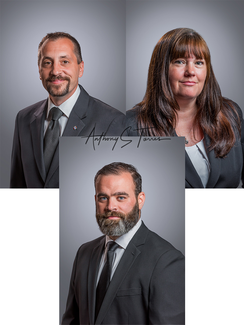 Funeral home staff portraits