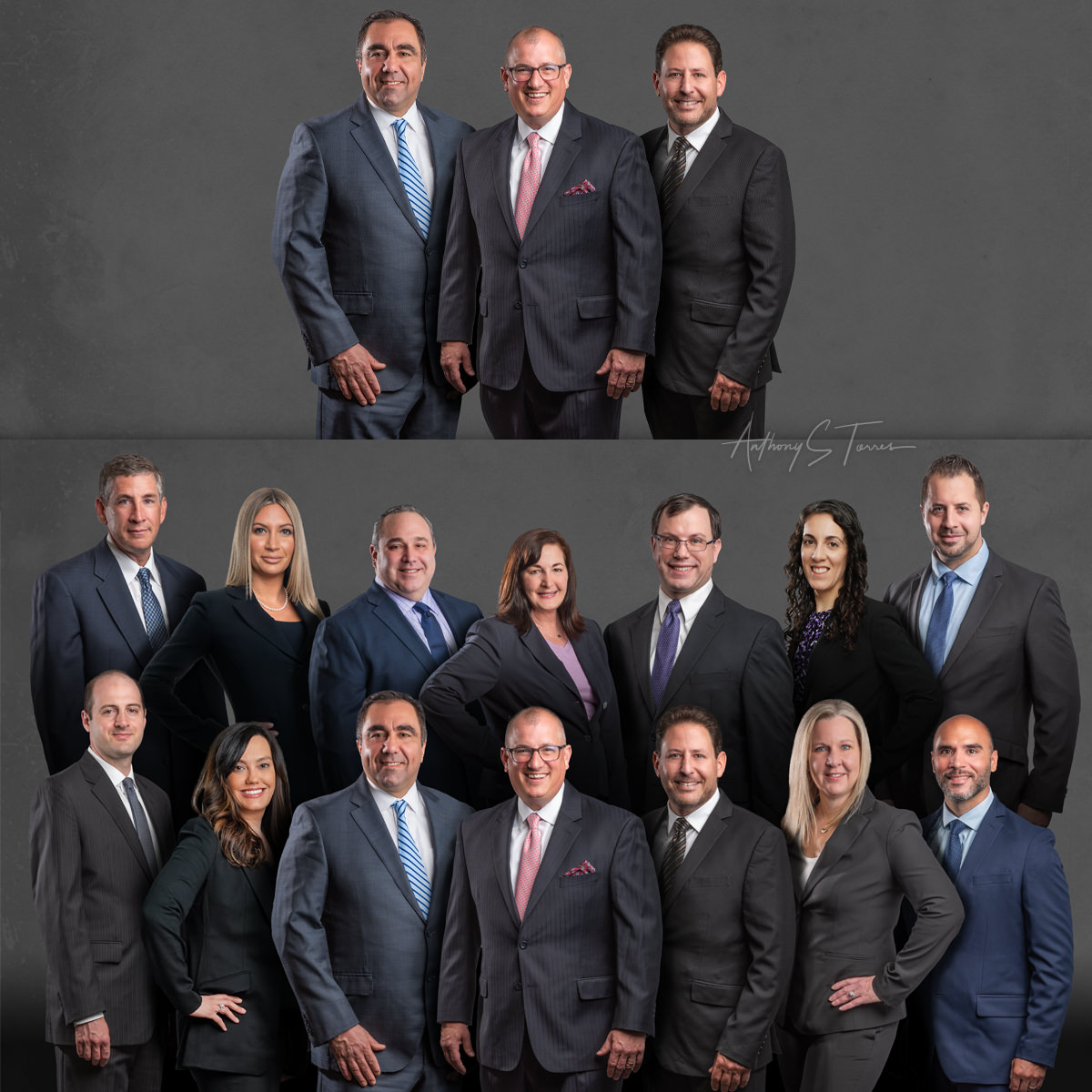 Team composite headshots for a growing firm, Raleigh NC
